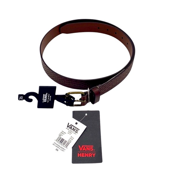 Vans x Justin Henry Brown Leather Belt Size 36 - Picture 1 of 8